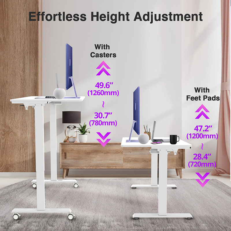 AVLT 50" Electric Standing Desk with Tilting Tabletop (4 ft 7 inches