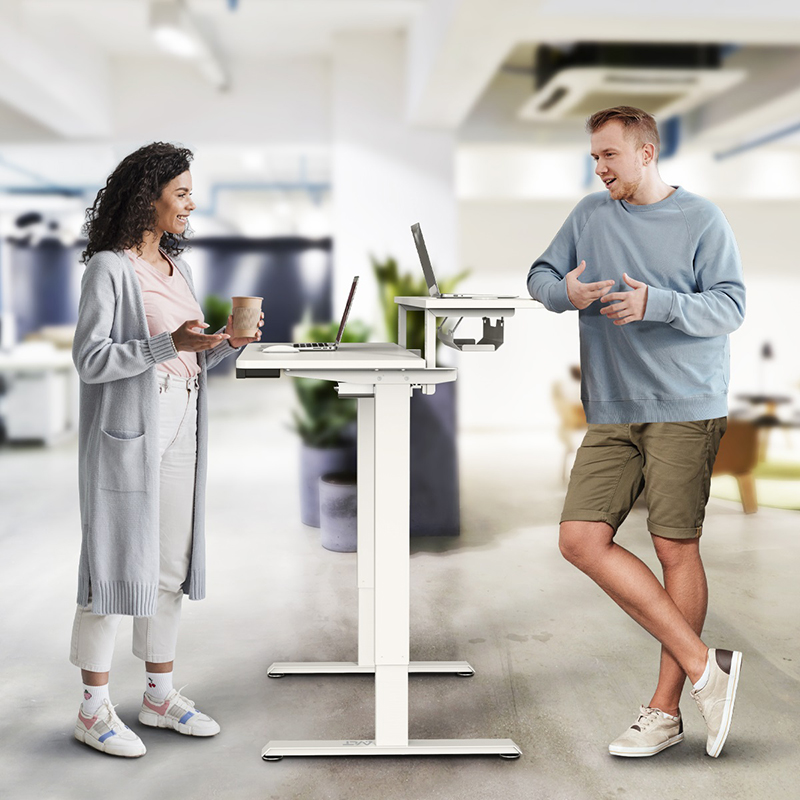 AVLT 47" Electric 2 Tier Standing Desk with Tabletops (3 ft 11 inches