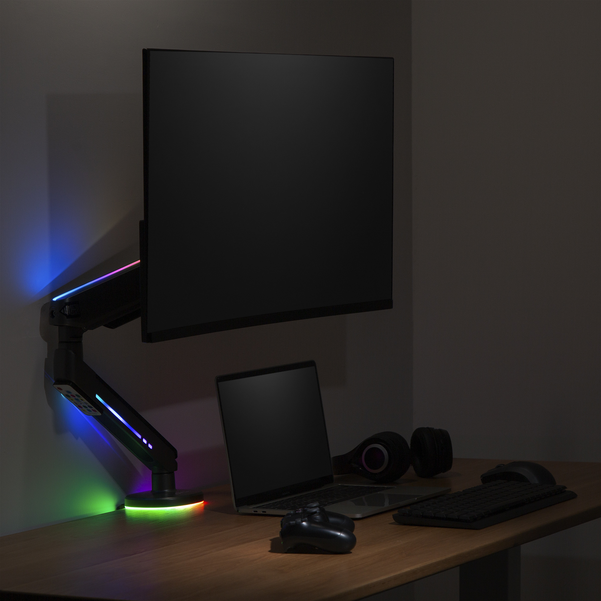 AVLT RGB Lights Single 13”34” Monitor Arm Desk Mount Builtin 179
