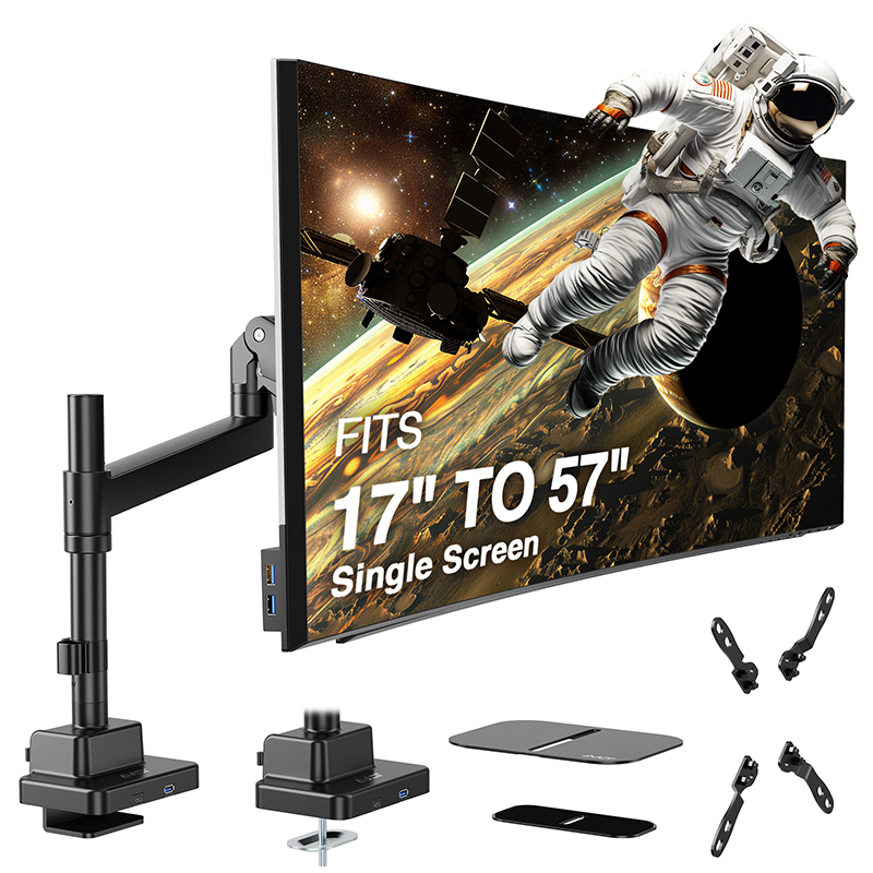 AVLT Single Monitor Desk Mount for 17